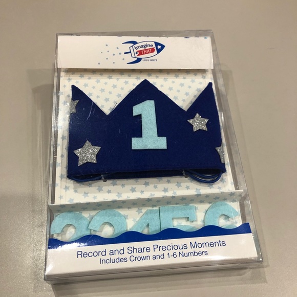 1st Birthday Crown (Includes age 1-6 #s) NWT! - Picture 1 of 5